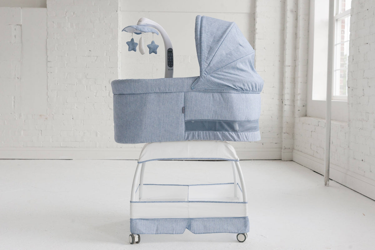 Bliss sweetli deluxe bassinet in stonewash hotsell