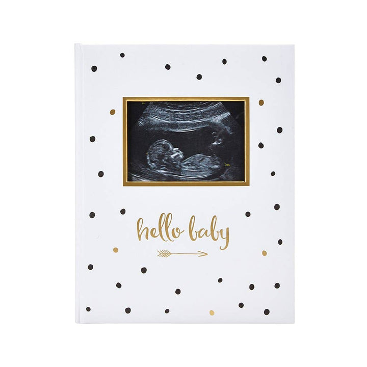 Hello Baby Babybook, Black & Gold